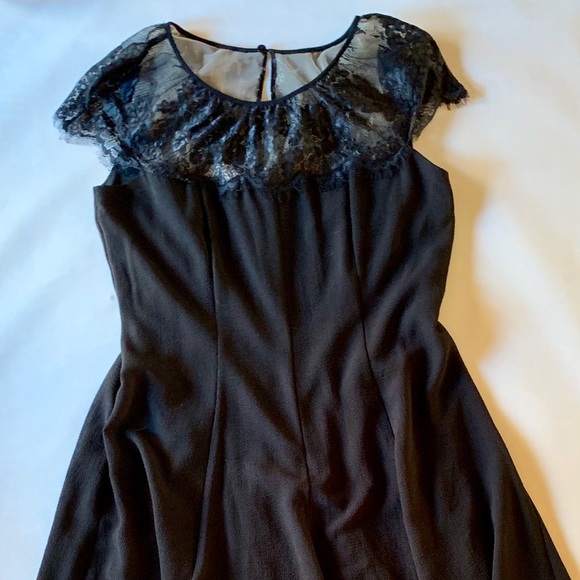 Lace Fit & Flare A line Dress wedding formal - Picture 3 of 7